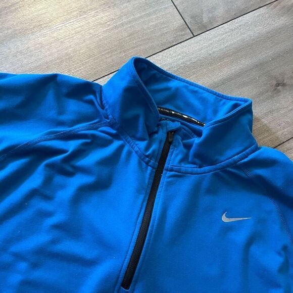 Nike Blue Athletic Quarterzip Pullover Men XL - Picture 2 of 6
